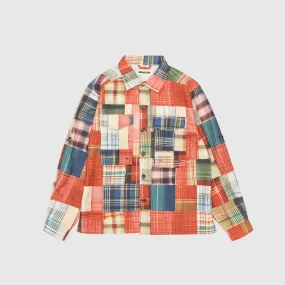Chambray Fabric quick dry MADRAS PATCH EXPLORER SHIRT