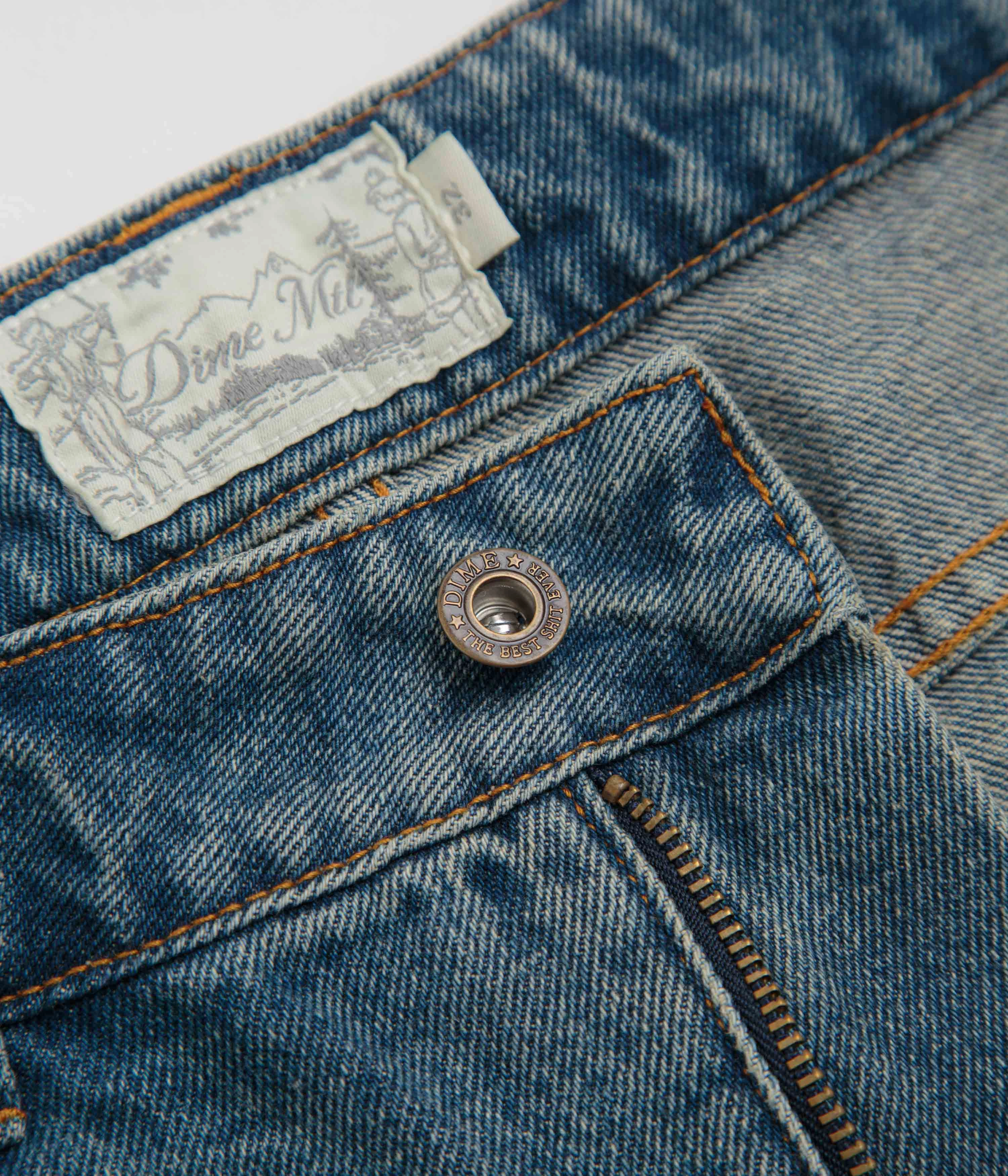 Leather shorts Dime Classic Denim Shorts - Sandblasted Indigo