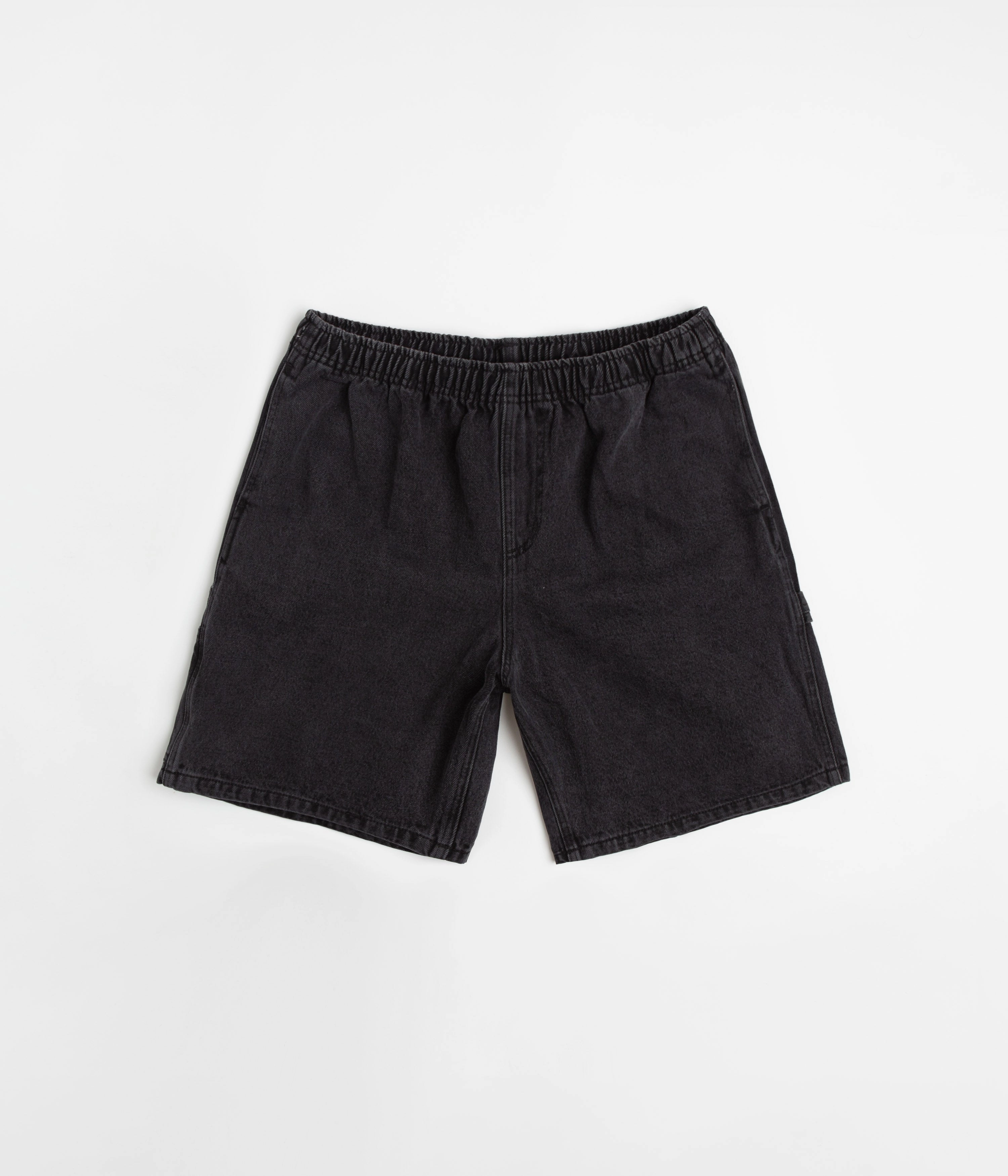 Obey Easy Denim Carpenter Shorts - Black handmade touch