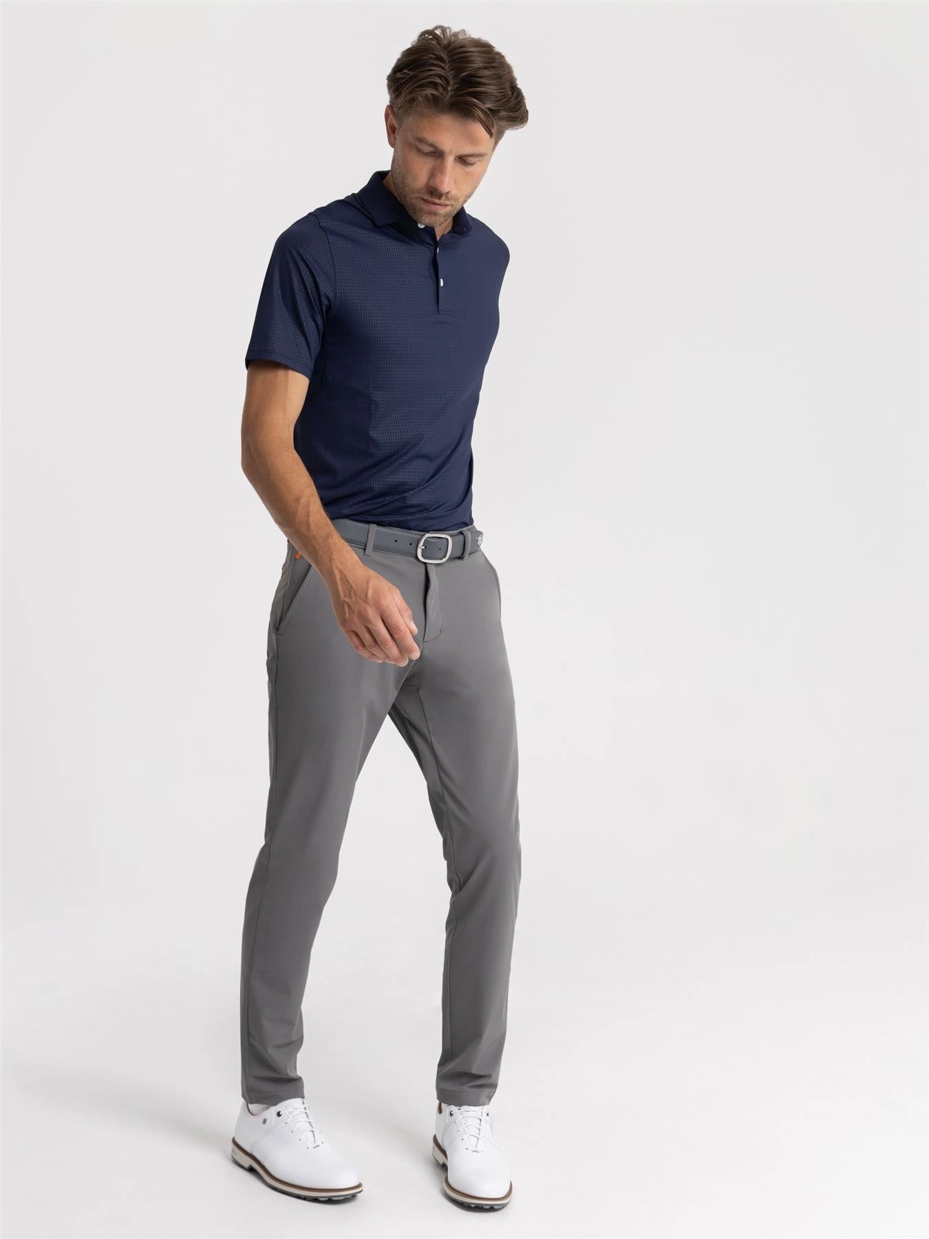 Lightweight Fabric Dynamic Fit Iver Tailored Fit Trousers Steel Grey