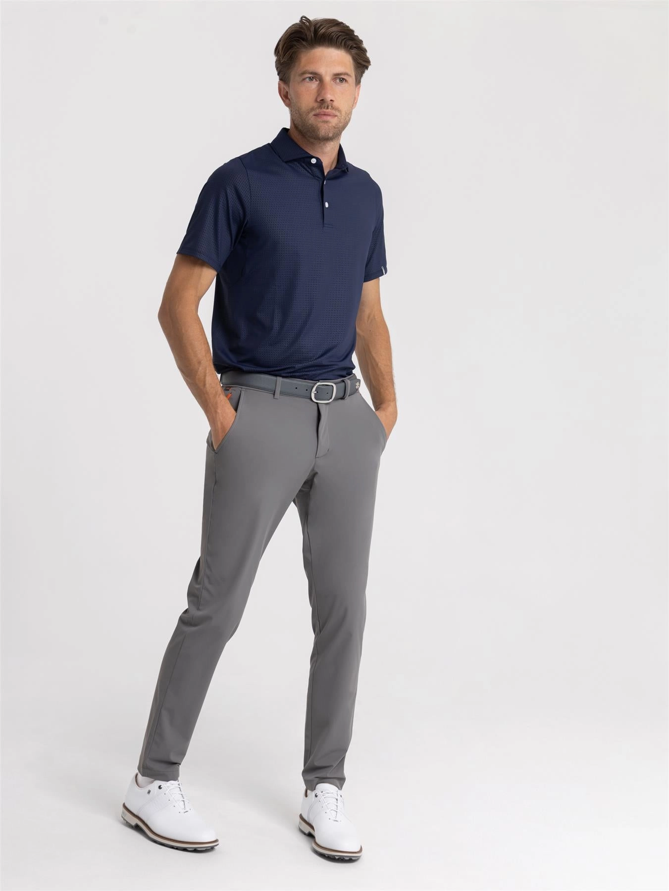 Iver Tailored Fit Trousers Steel Grey Multi Pocket System Simple Utility