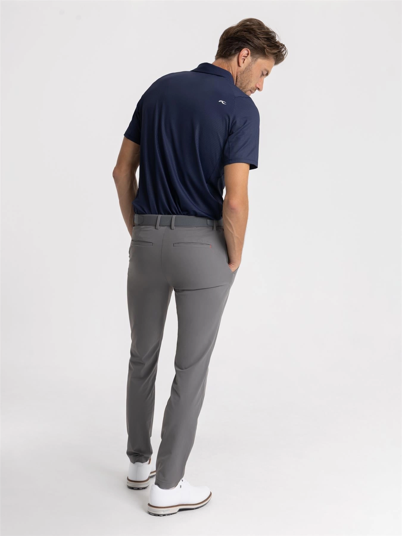 Iver Tailored Fit Trousers Steel Grey Move Freely Eco Friendly Dye
