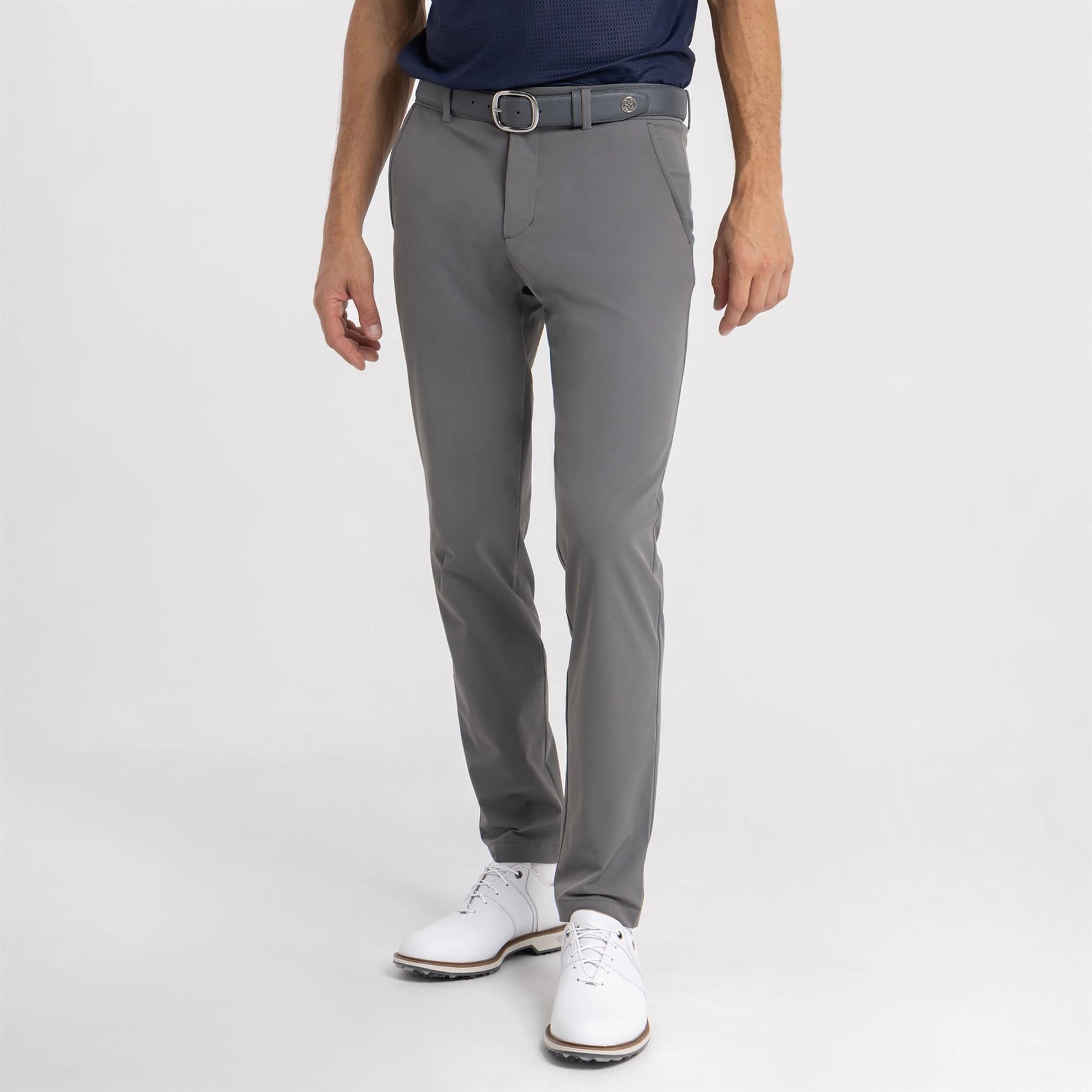 Iver Tailored Fit Trousers Steel Grey NonRestrictiveFit Soft Interior