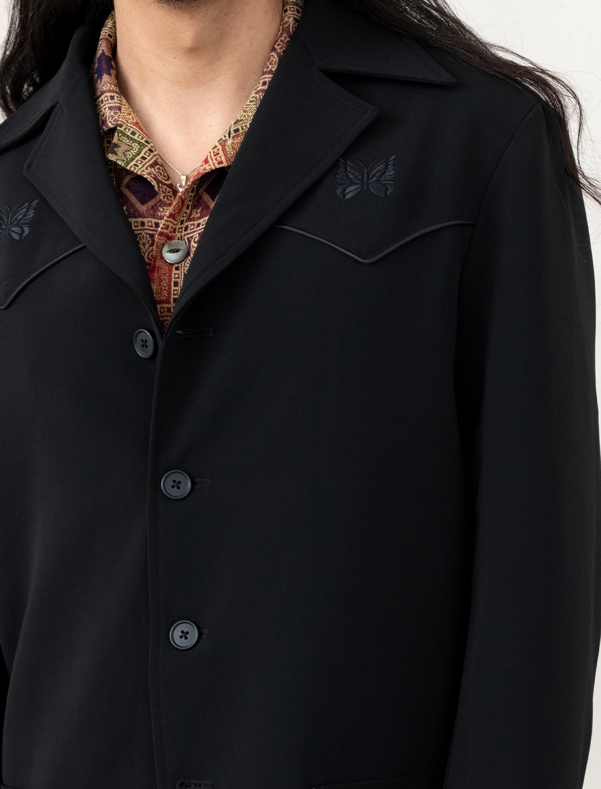 Western Leisure Jacket (Black) Stretchable Panels Temperature Regulating Tech