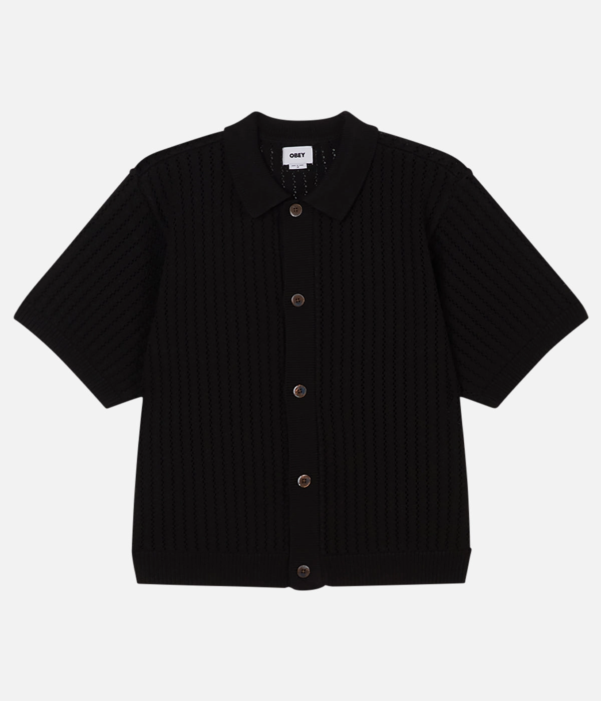 Biodegradable Fiber Blend Bonded Hem Technology Obey Dez Sweater Shirt