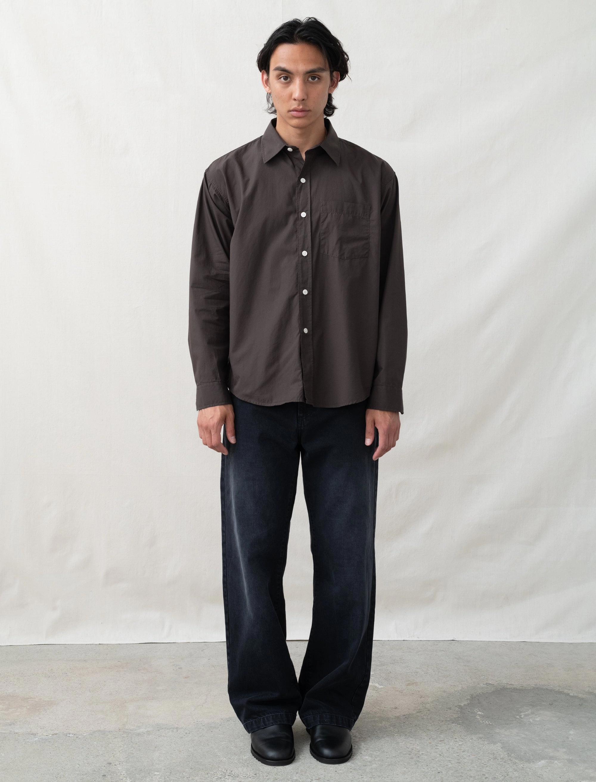 Straight Cut Jeans (Faded Black) Anti Static Lining Abrasion Resistant Material