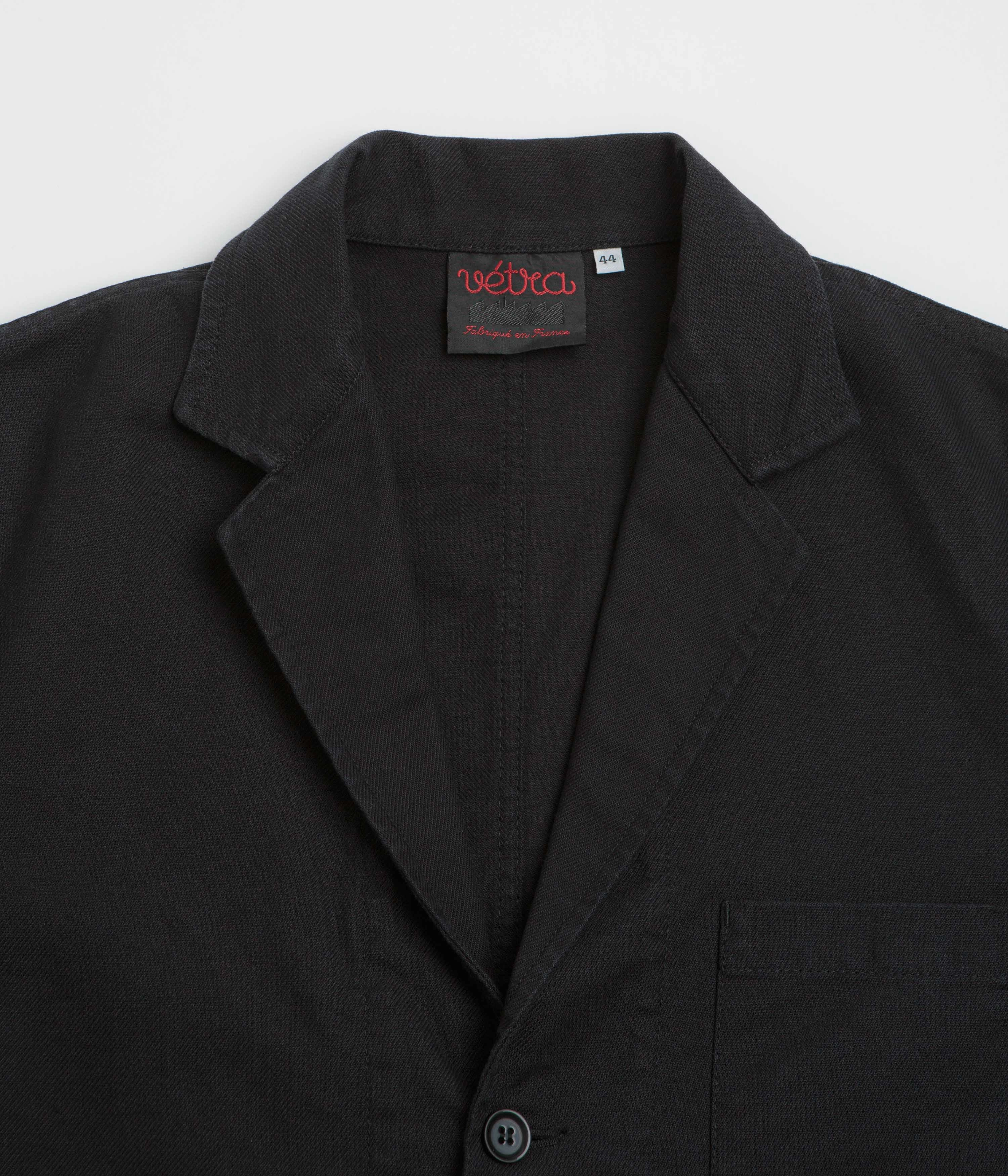 Vetra 14 Workwear Blazer - Black Elegant Contoured Fit