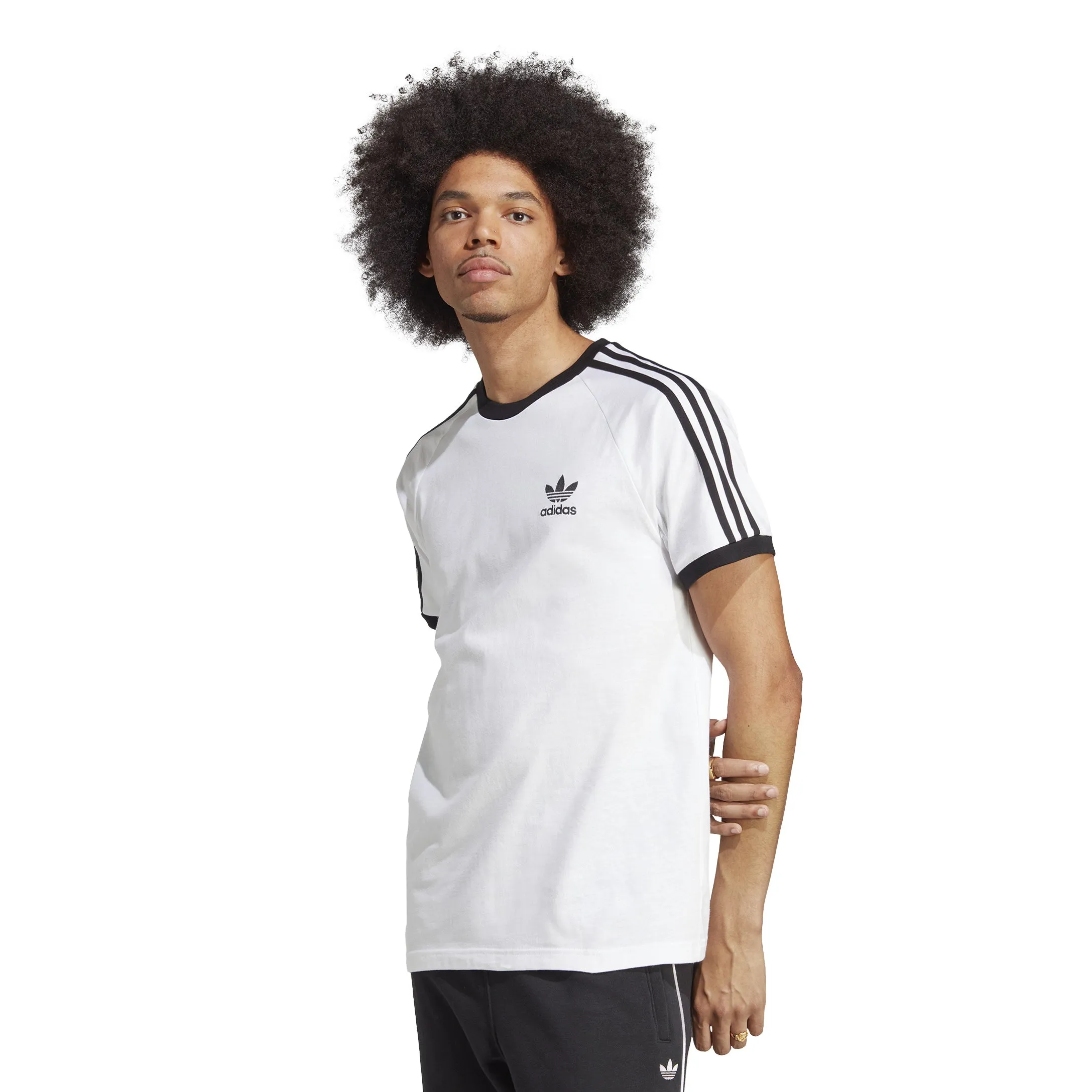 Organza Fit StainResistant Fabric 3-Stripe Tee - Mens
