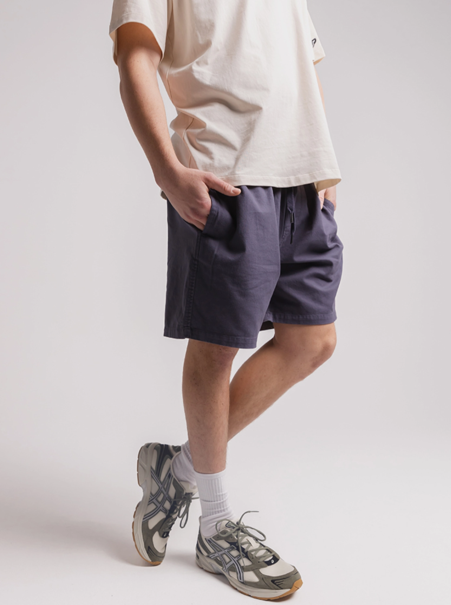 Retreat Shorts in Washed Navy Sun Protection Fabric TearResistantBuild