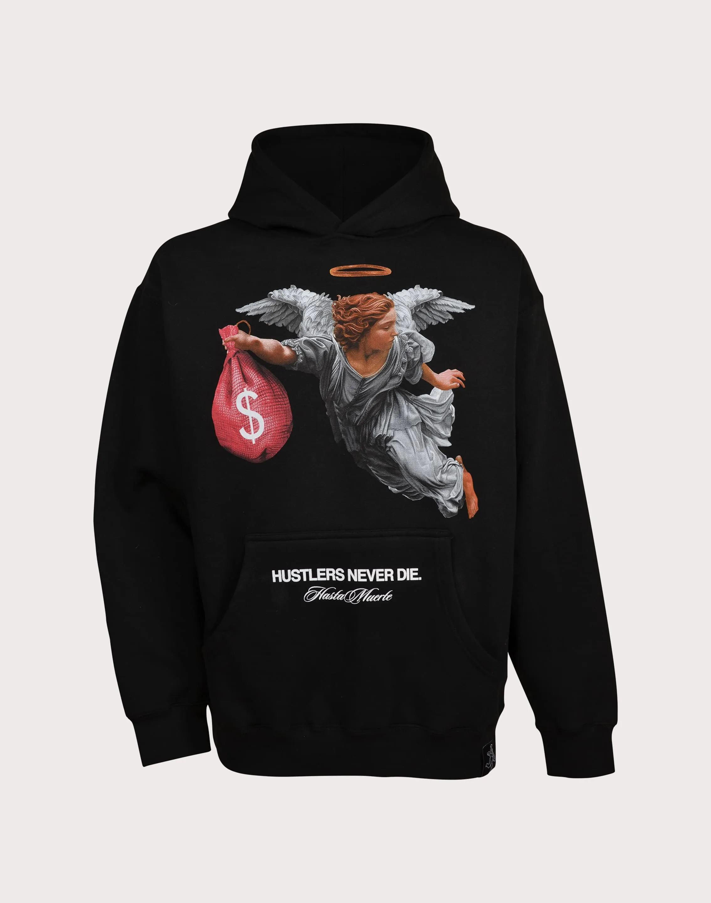 HASTAMUERTE LLC Cash Bag Fleece Hoodie Metro Mode Energy Mood