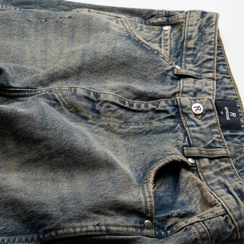Represent R2 Denim Pants - Blue/Cream ButterSoftKnit DurableSeams