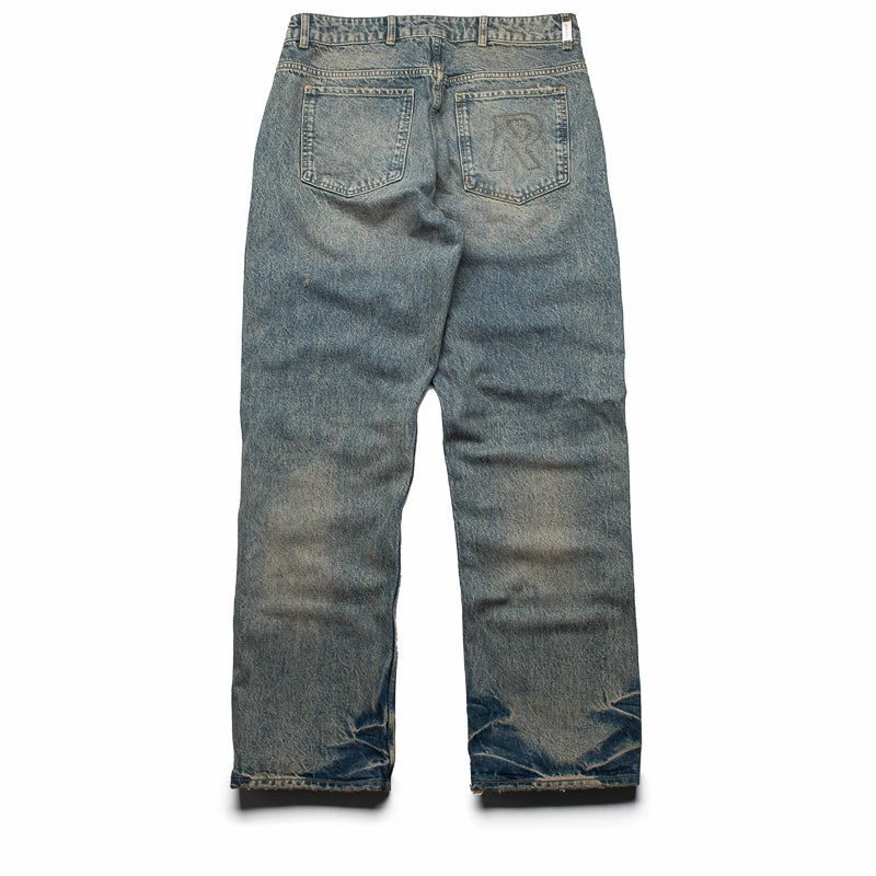 Metro Mode Seamless Sleeve Construction Represent R2 Denim Pants - Blue/Cream