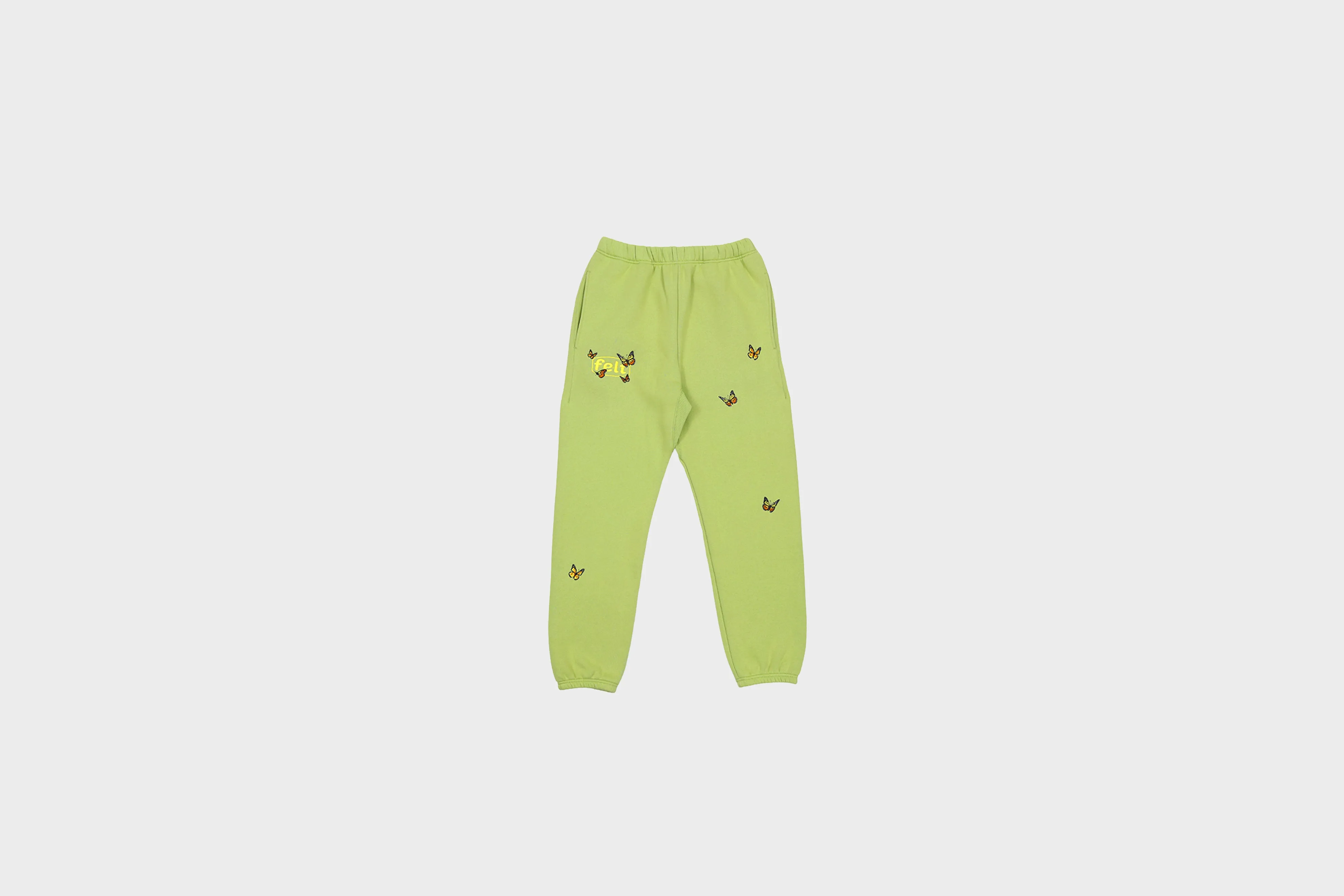 QuickReleaseClosures Luxury Touch Felt - Butterfly Embroidered Sweatpant (Sage)