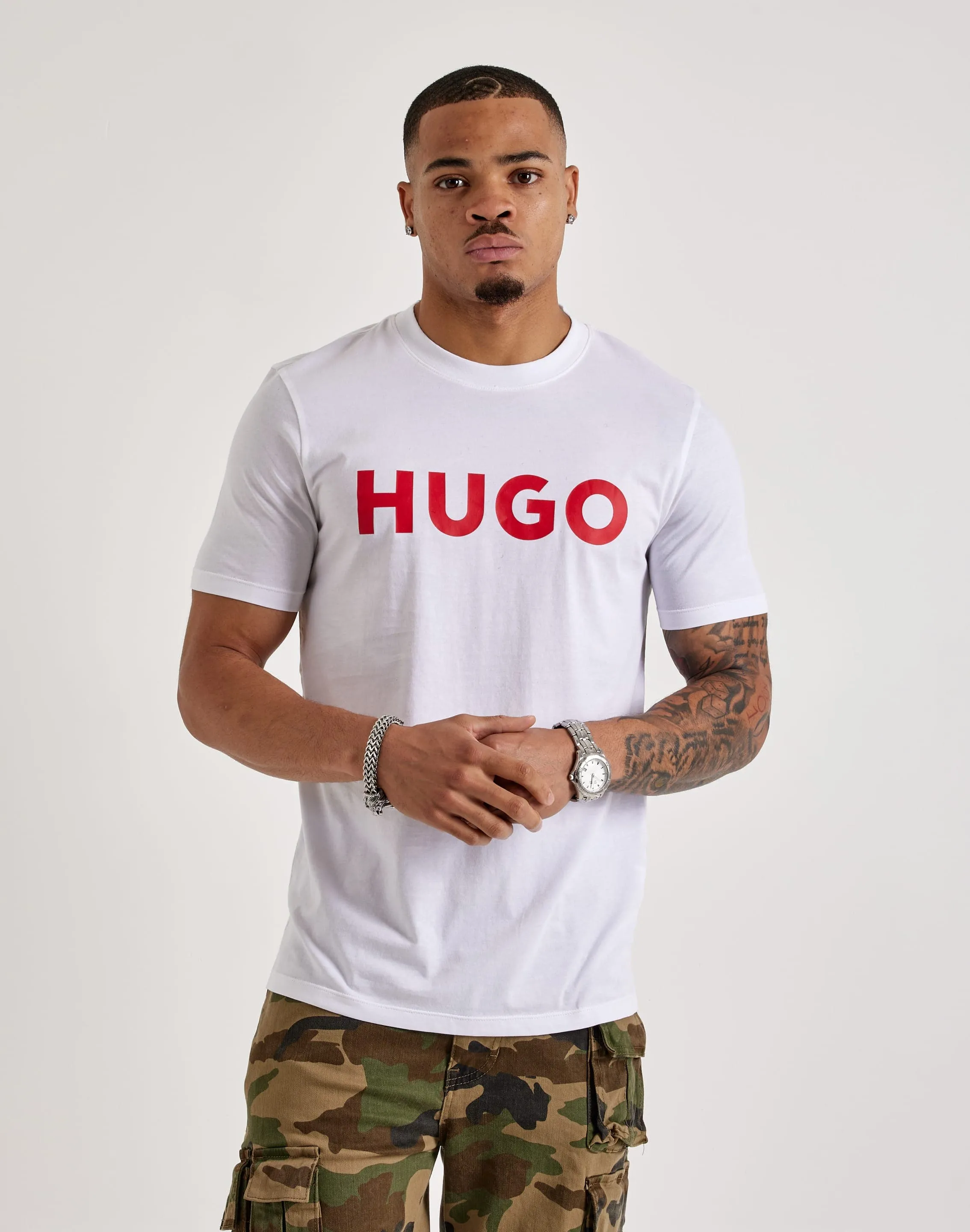 Hugo Dulivio Tee AdjustableHemline Trust Glow