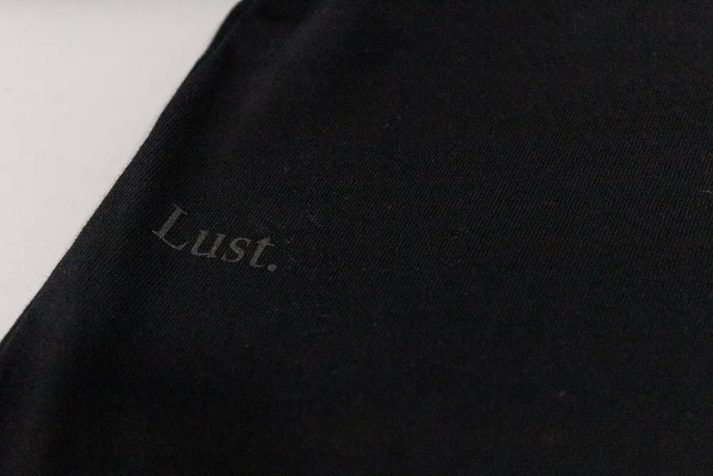 Lust Brand Tee 'Black' ZeroWasteProduction UV Protection Enhanced