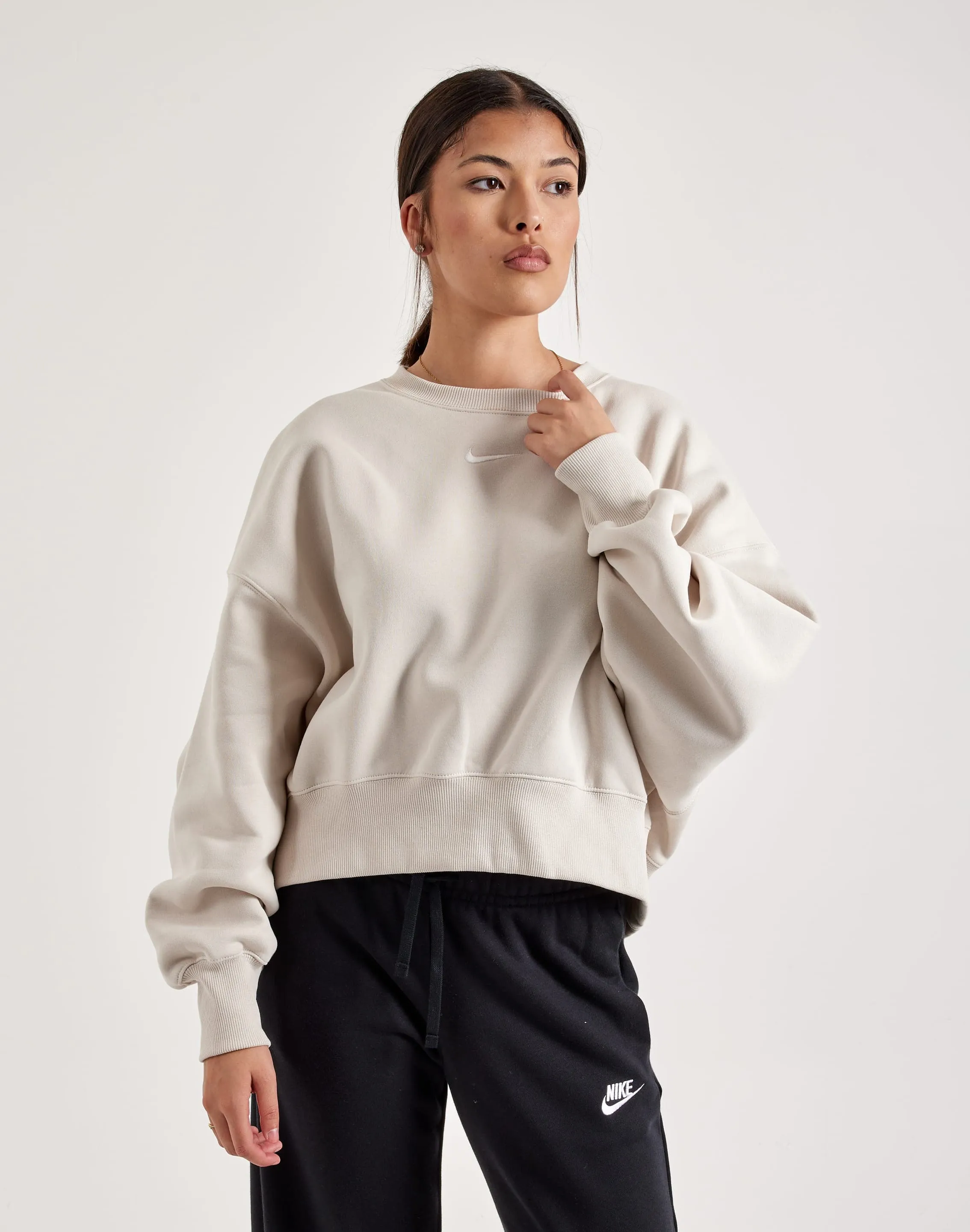 Nike Phoenix Fleece Over-Oversized Crewneck Sweatshirt Mind Glow Joy Ease
