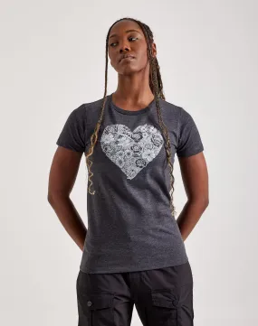 LA Pop Art Heart Flowers Tee Peace Flow