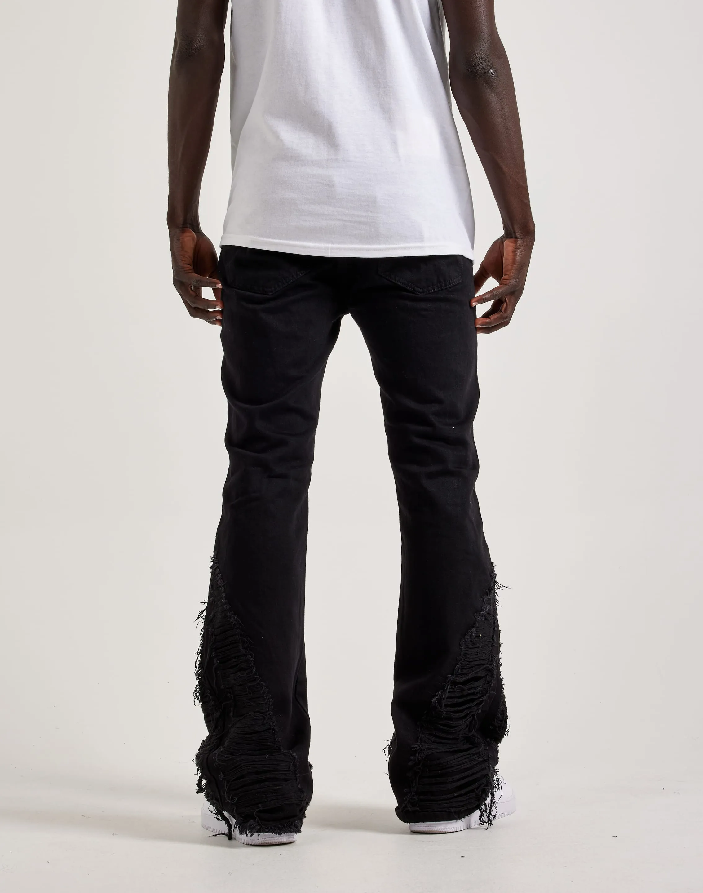 Reflective Safety Accents WAIMEA Super Flared Denim Jeans