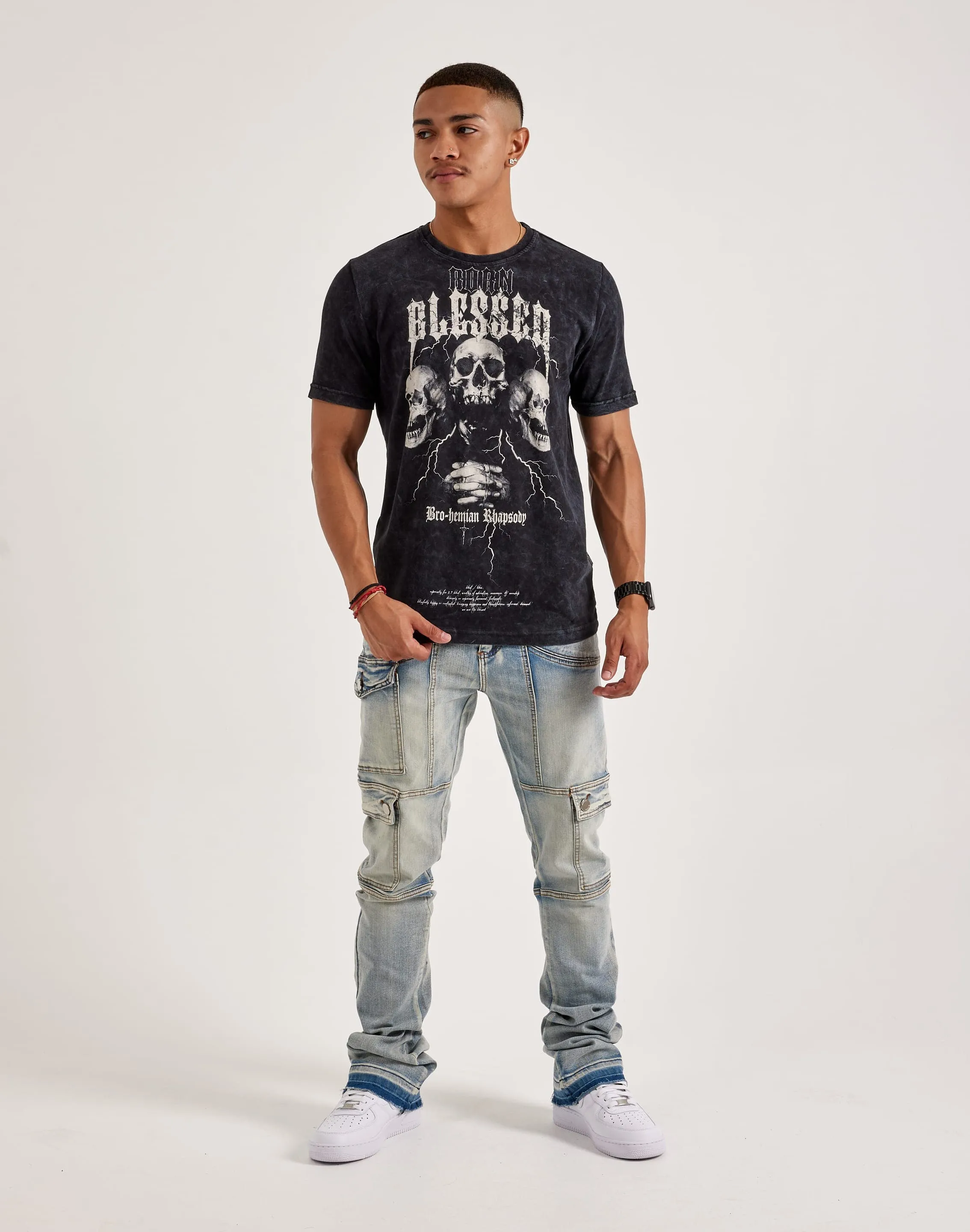 Adjustable Drawcord Sun Beam Blessed UK Bro-Hemian Rhapsody Tee