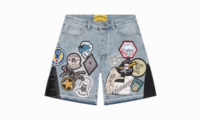 Patchwork Denim Shorts V2 "Blue" QuickEvaporation