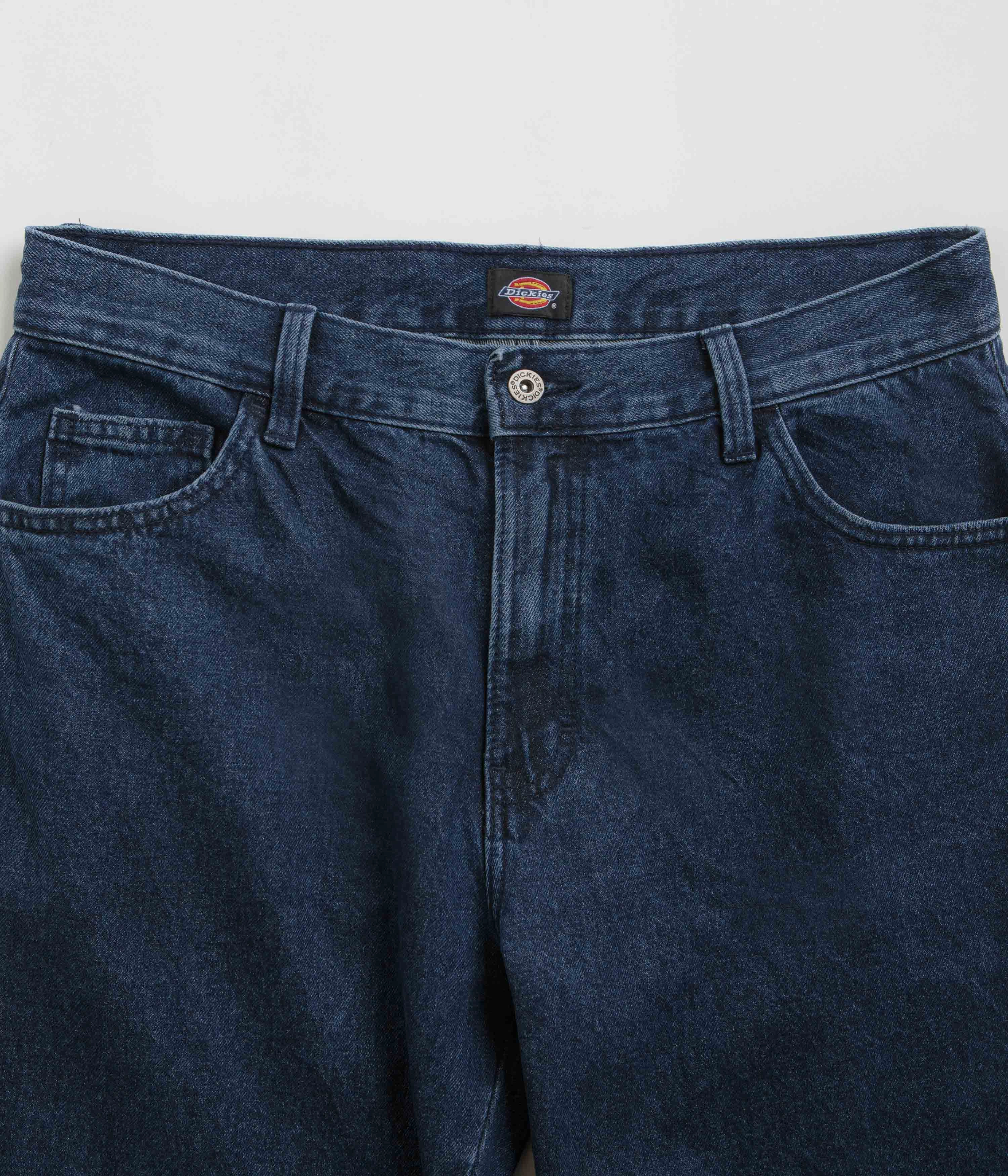 Dickies Double Knee Jeans - Stonewashed Indigo Blue Anti Odor Treatment