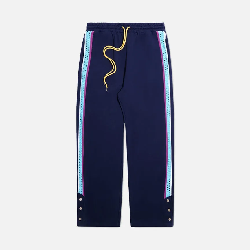 Clear Tone CROCHET PANEL PANT - BLUE
