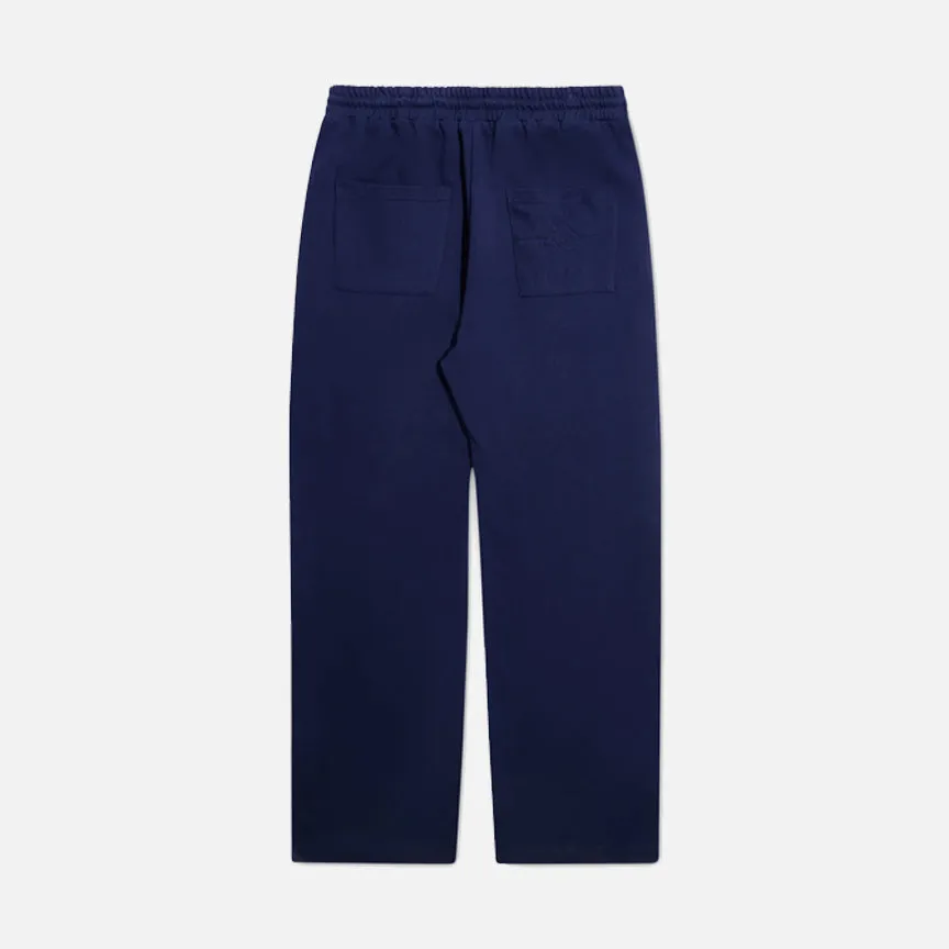 CROCHET PANEL PANT - BLUE Foldable Hem QuickPackable Design
