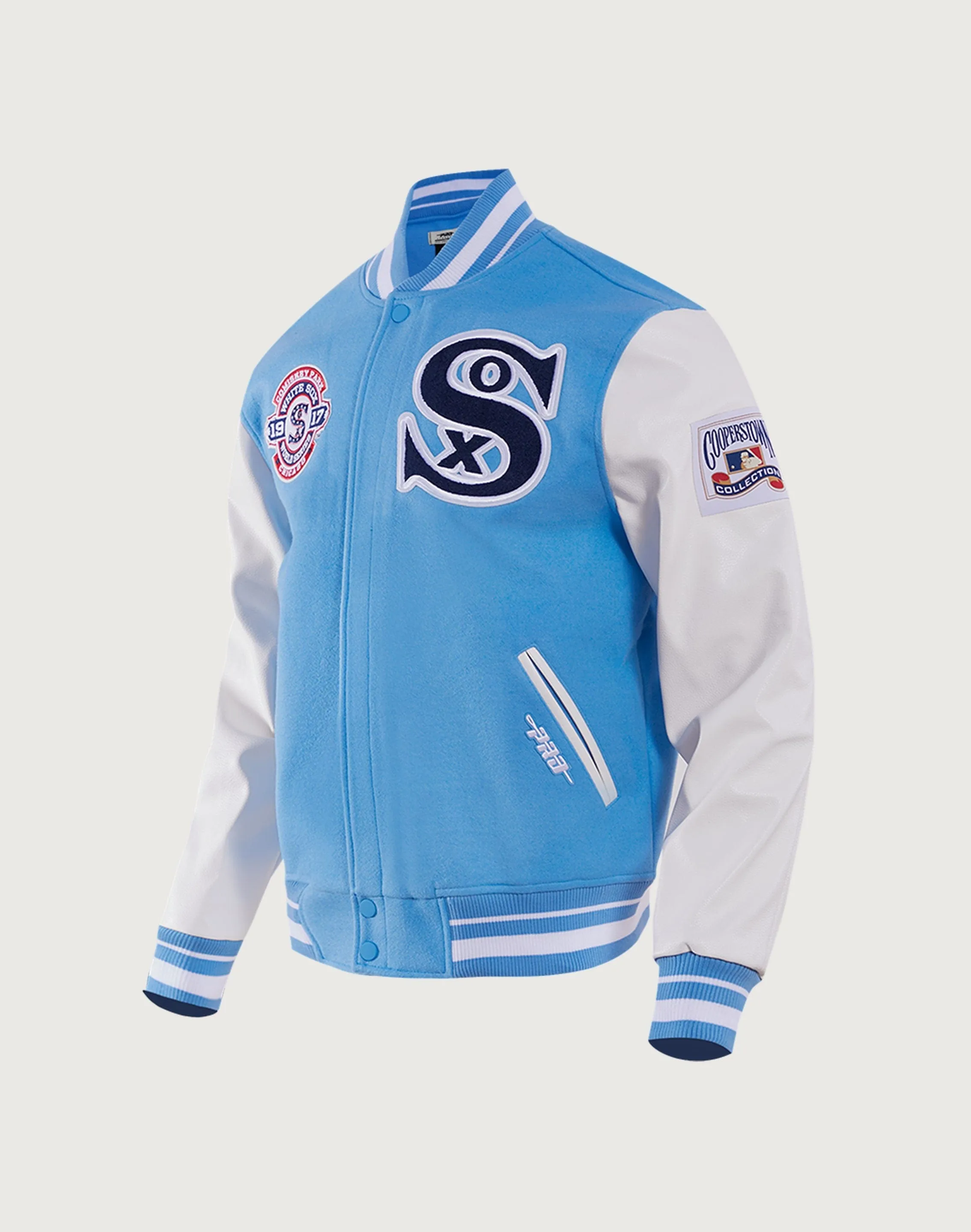 Suede Mood Sharp Edge Pro Standard MLB Chicago White Sox Retro Classic Rib Wool Varsity Jacket