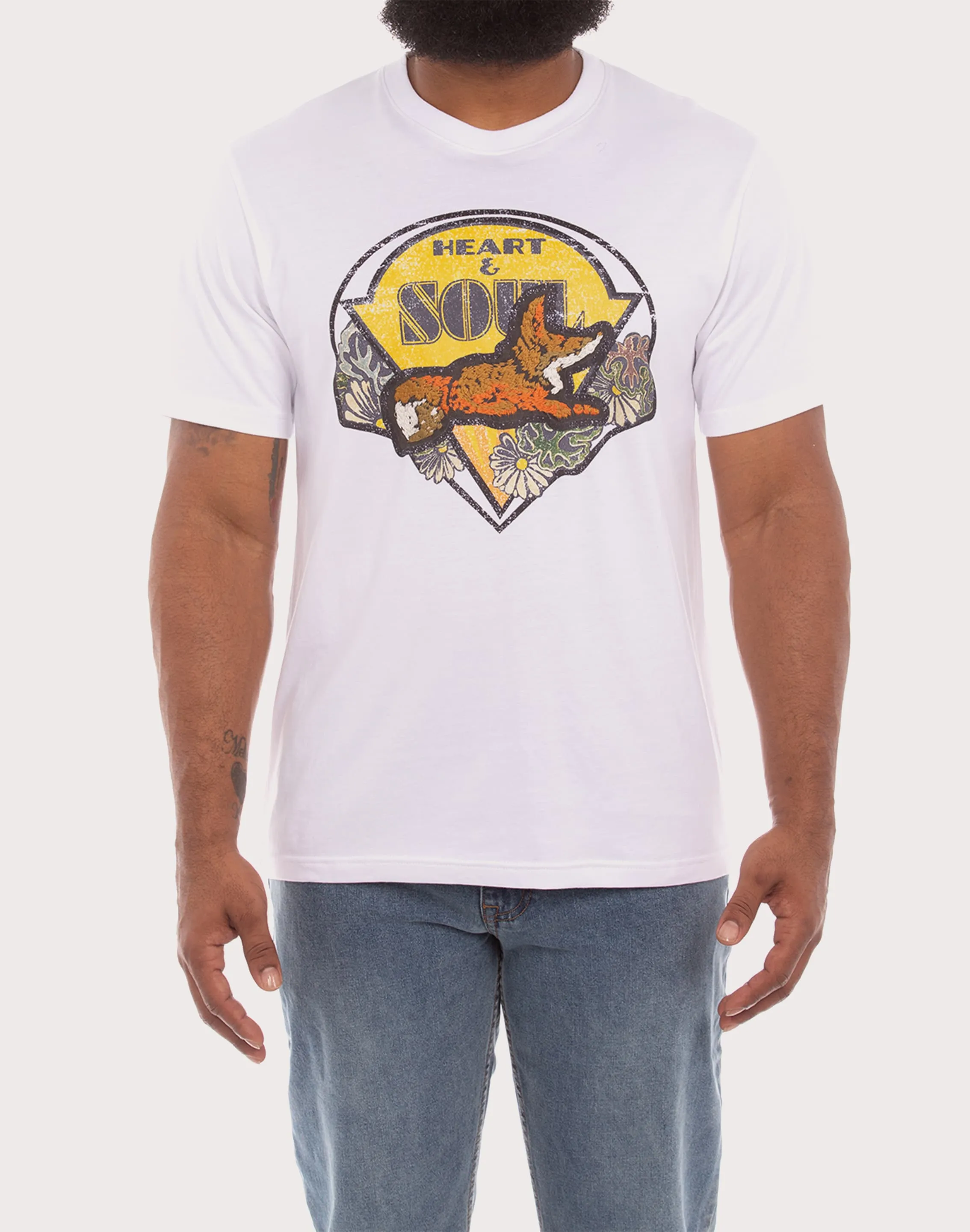 CompactWeave MultiPanelCut Akoo Heart And Soul White Tee