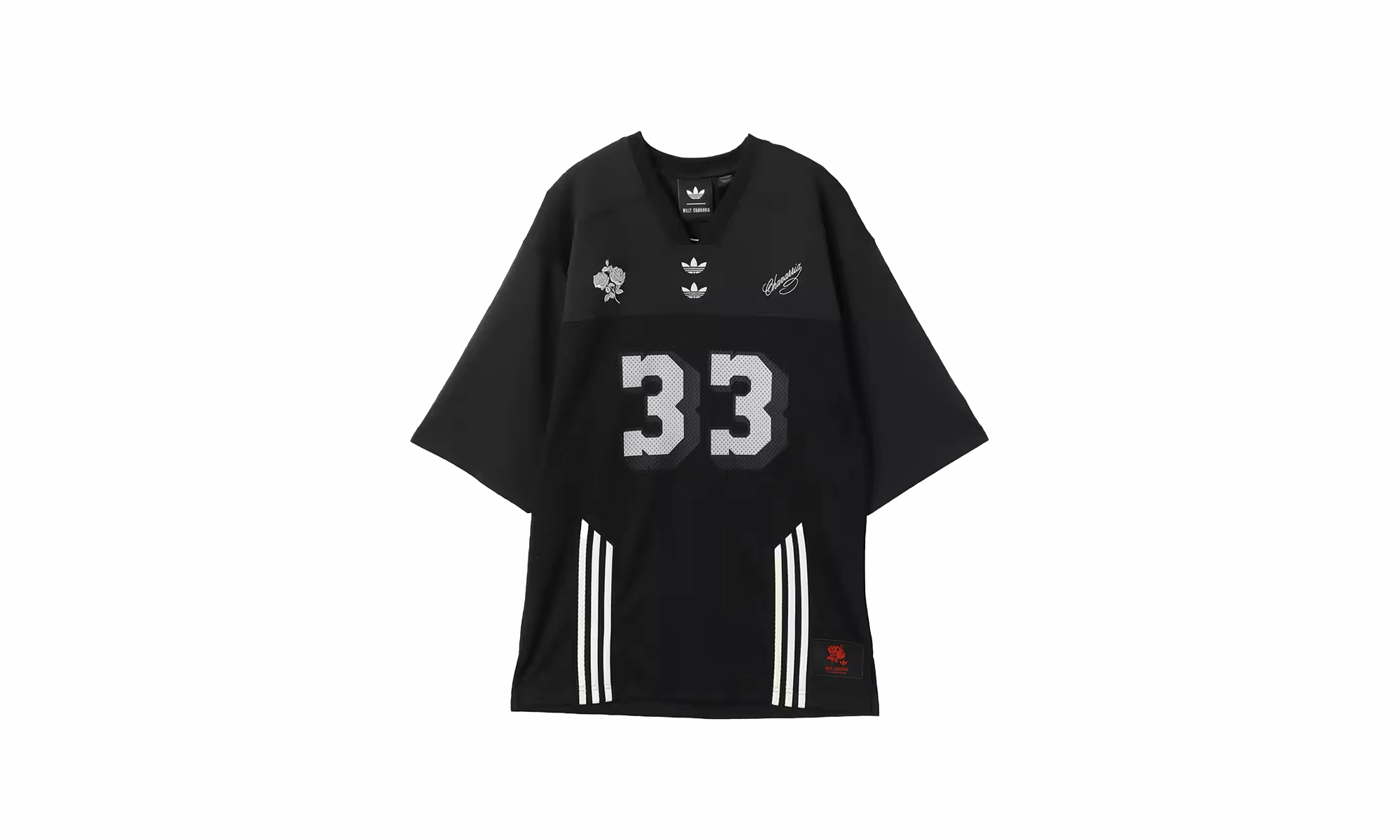 WrinkleFree Fabric Adidas X Willy Chavarria Football Jersey "Black"