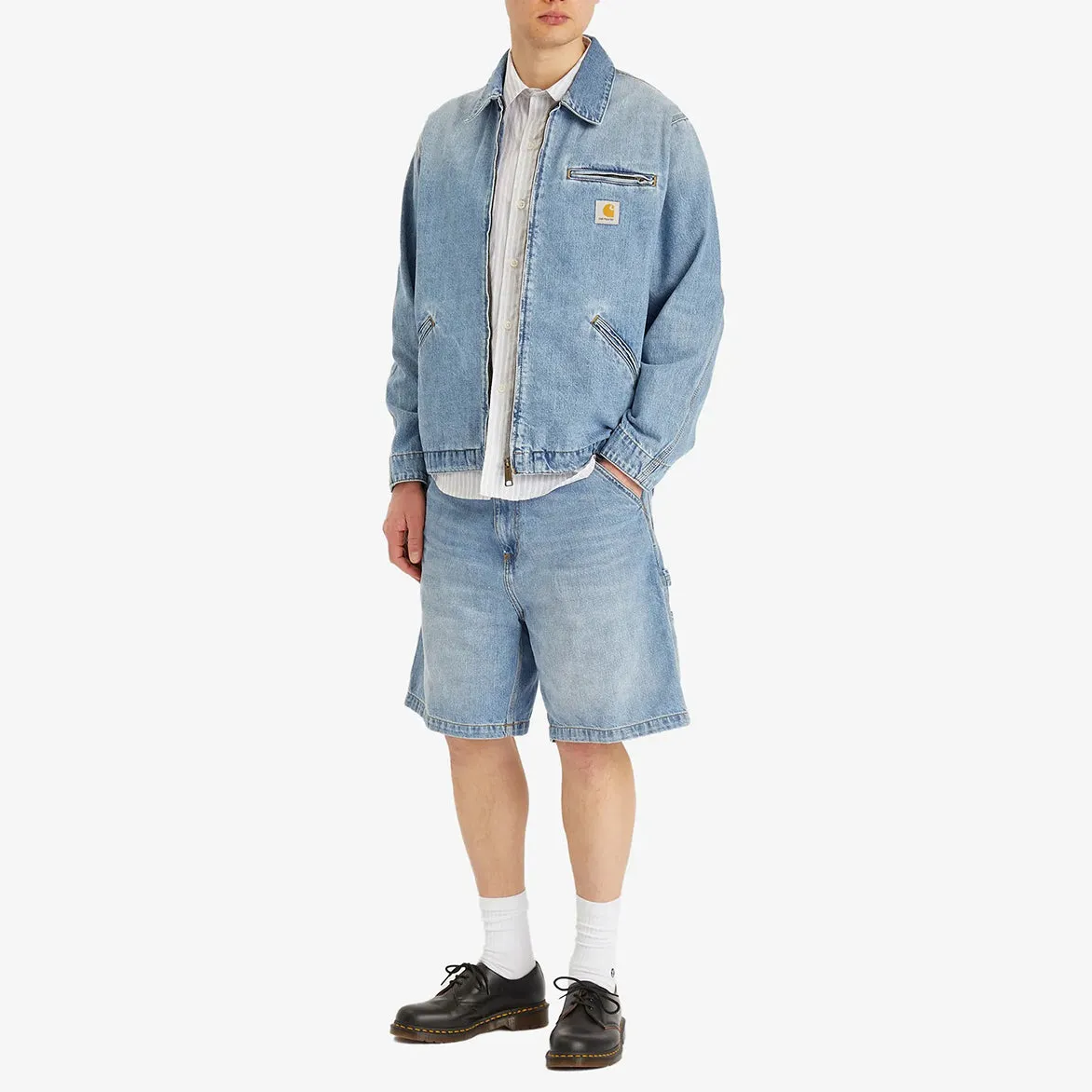 OG SINGLE KNEE SHORT - BLUE (BURST WASHED) Rain Fit