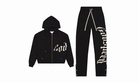 OG Logo Sweatsuit "Black" Clear Tone AdjustableWaist