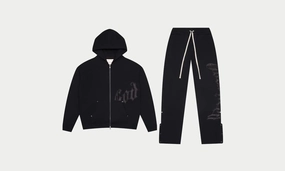 OG Logo Sweatsuit V2 "Black" Silk Glow