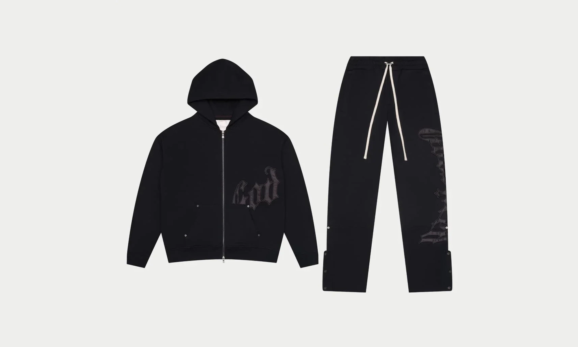 OG Logo Sweatsuit V2 "Black" Silk Glow