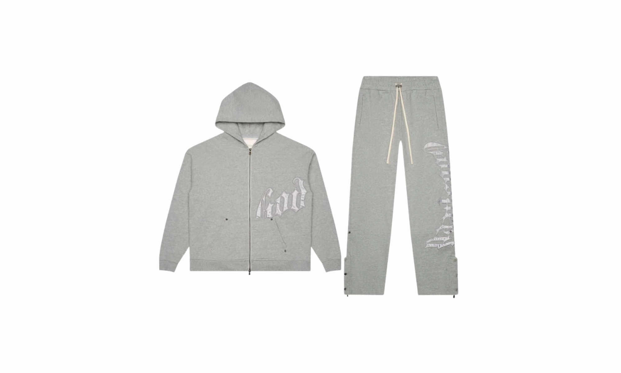 OG Logo Sweatsuit V2 "Grey" Green Fit