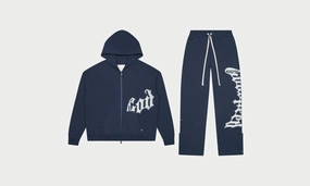 DoubleStitchReinforcement OG Logo Sweatsuit V2 "Navy"
