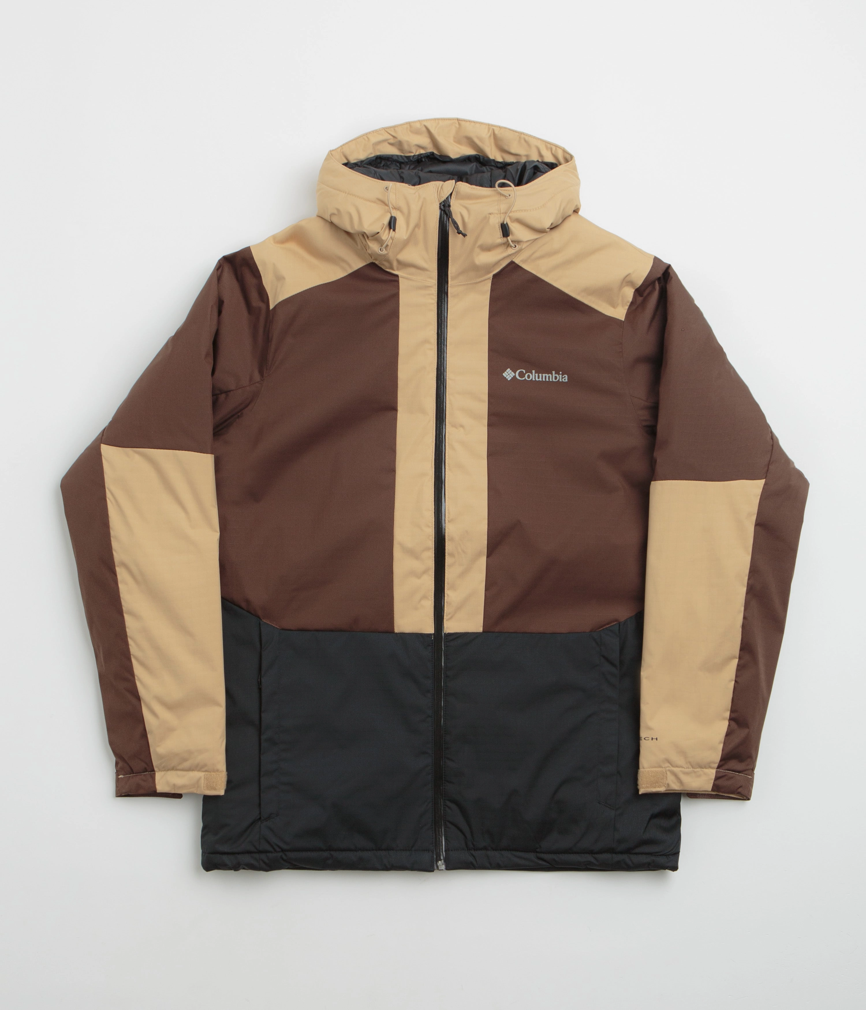 Shaving-cream Columbia Point Park II Insulated Jacket - Black / Tobacco / Canoe