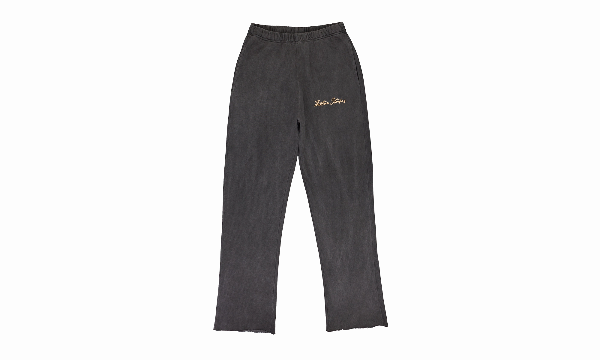 OIL WASH SWEATPANTS "Black"