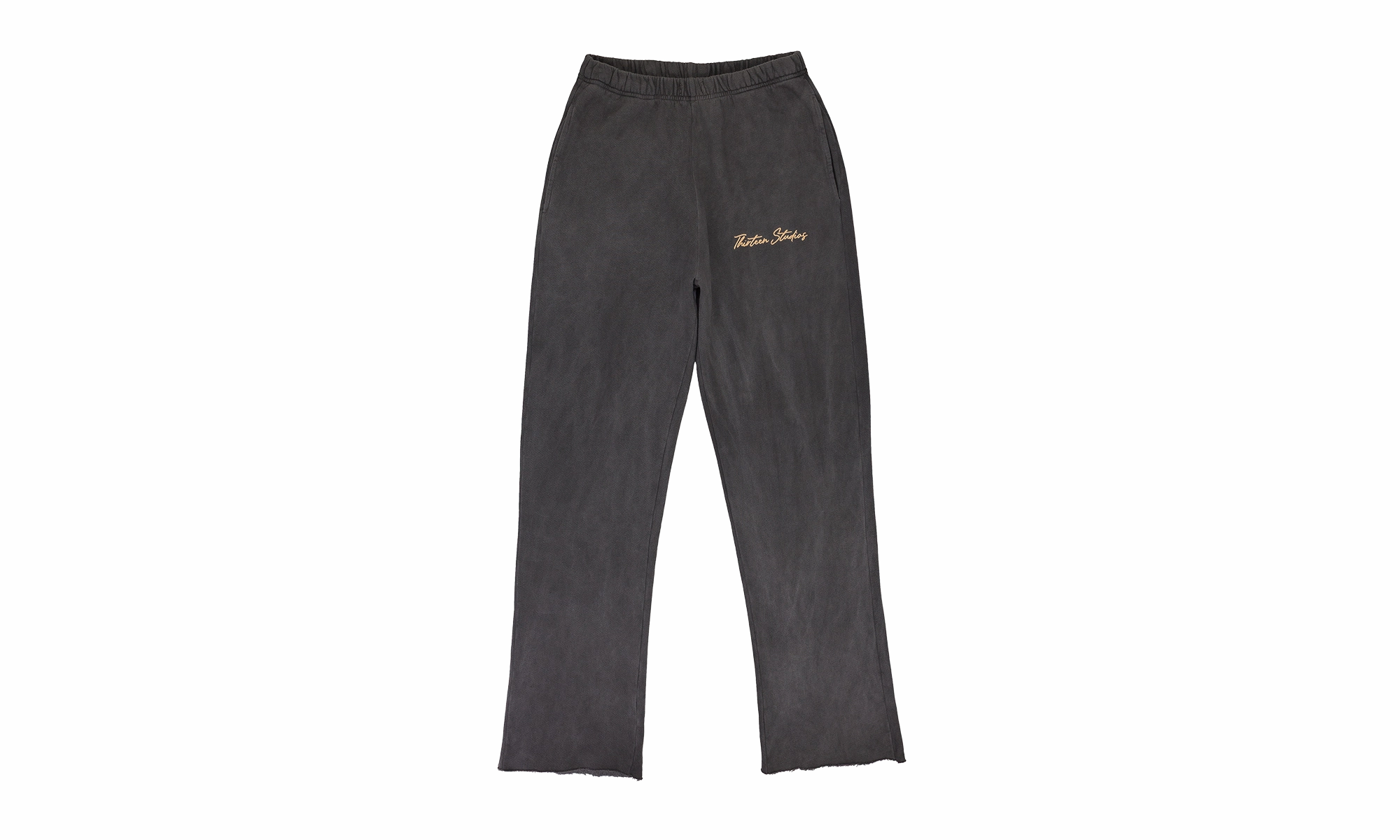 OIL WASH SWEATPANTS "Black"