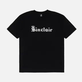 OLD ENGLISH CROWN TEE - BLACK QuickDry Construction