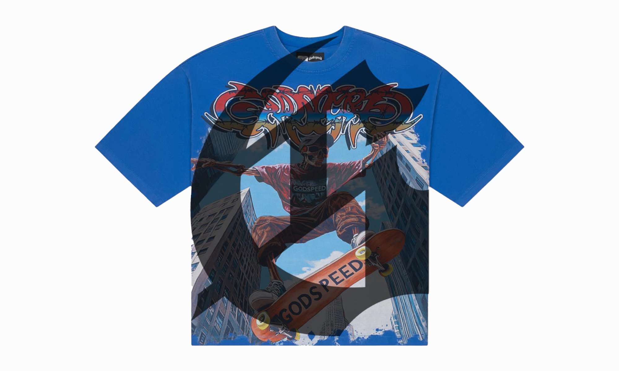 Ollie T-Shirt "Blue" Collapsible Hood