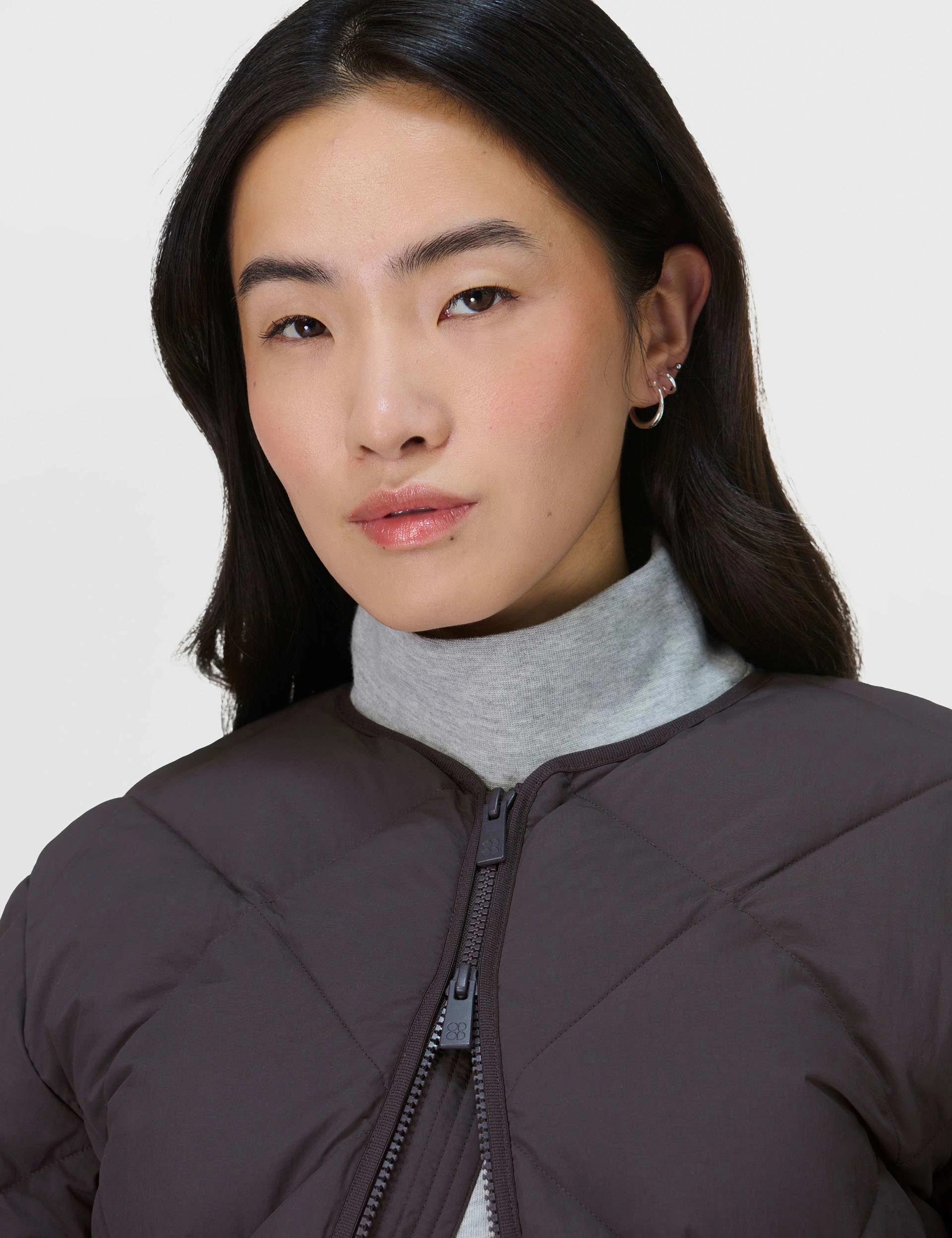 On the Move Quilted Jacket - Urban Grey Dry Fast