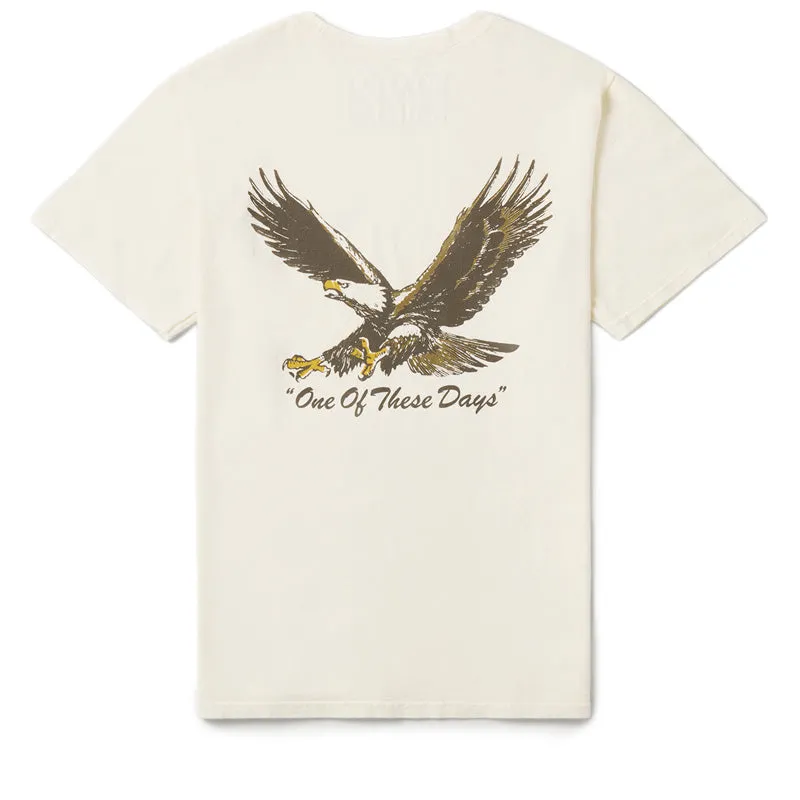 One Of These Days Screaming Eagle Tee - Bone Best-selling Garment Washed Texture