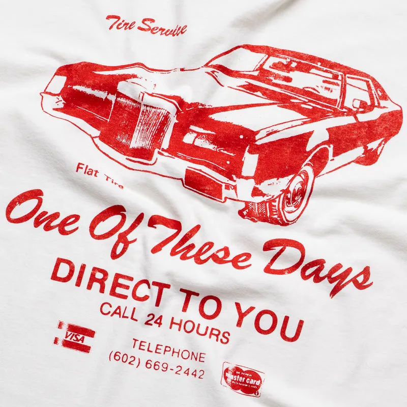 One Of These Days Tire Service Tee - Bone beach event Contemporary Design