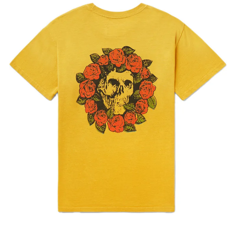 rugby venue Hats One Of These Days Wreath Of Roses Tee - Mustard