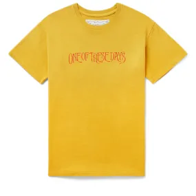 One Of These Days Wreath Of Roses Tee - Mustard Luxury