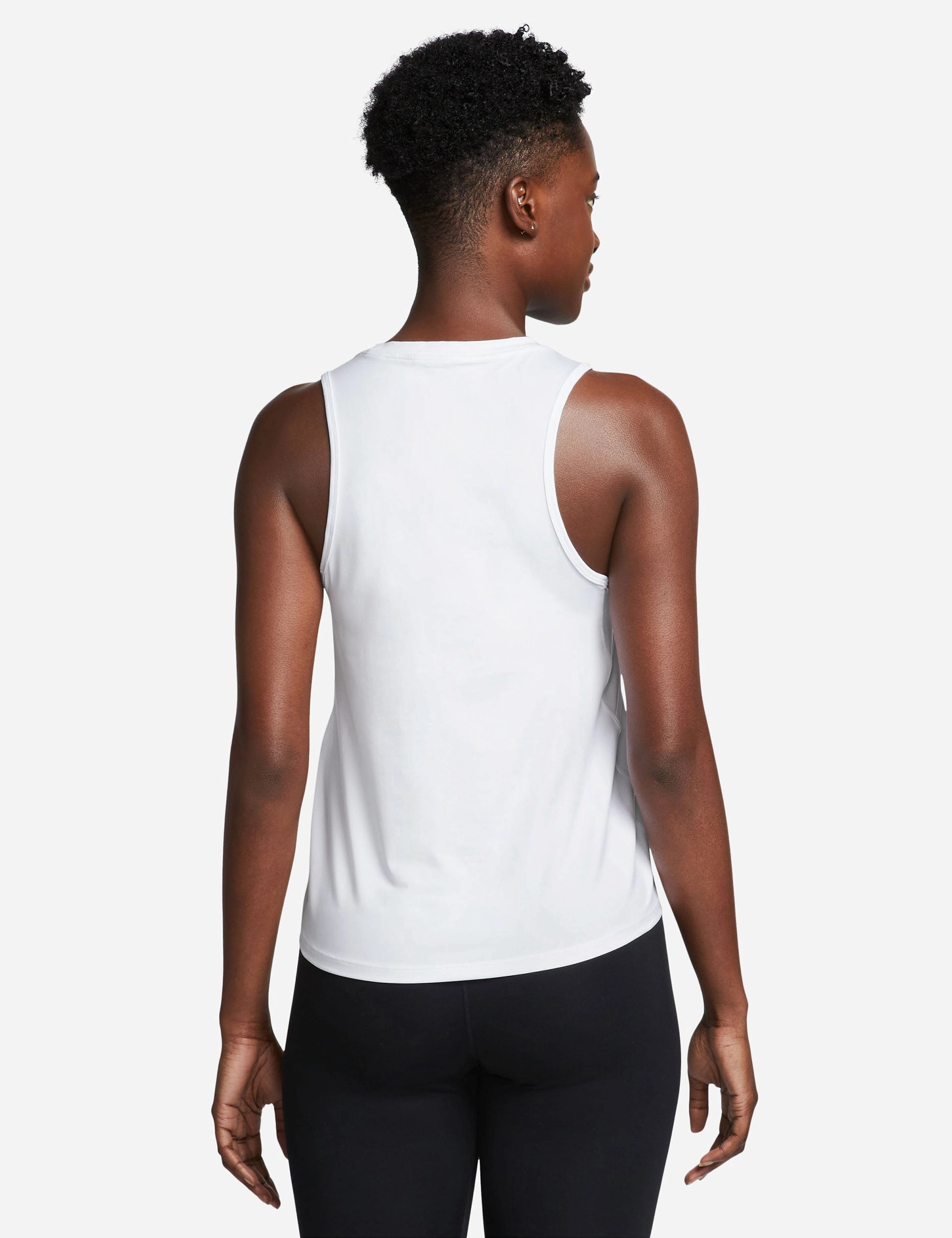 Moisture Control Fabric Double Layered Collar One Classic Dri-FIT Tank Top - White/Black