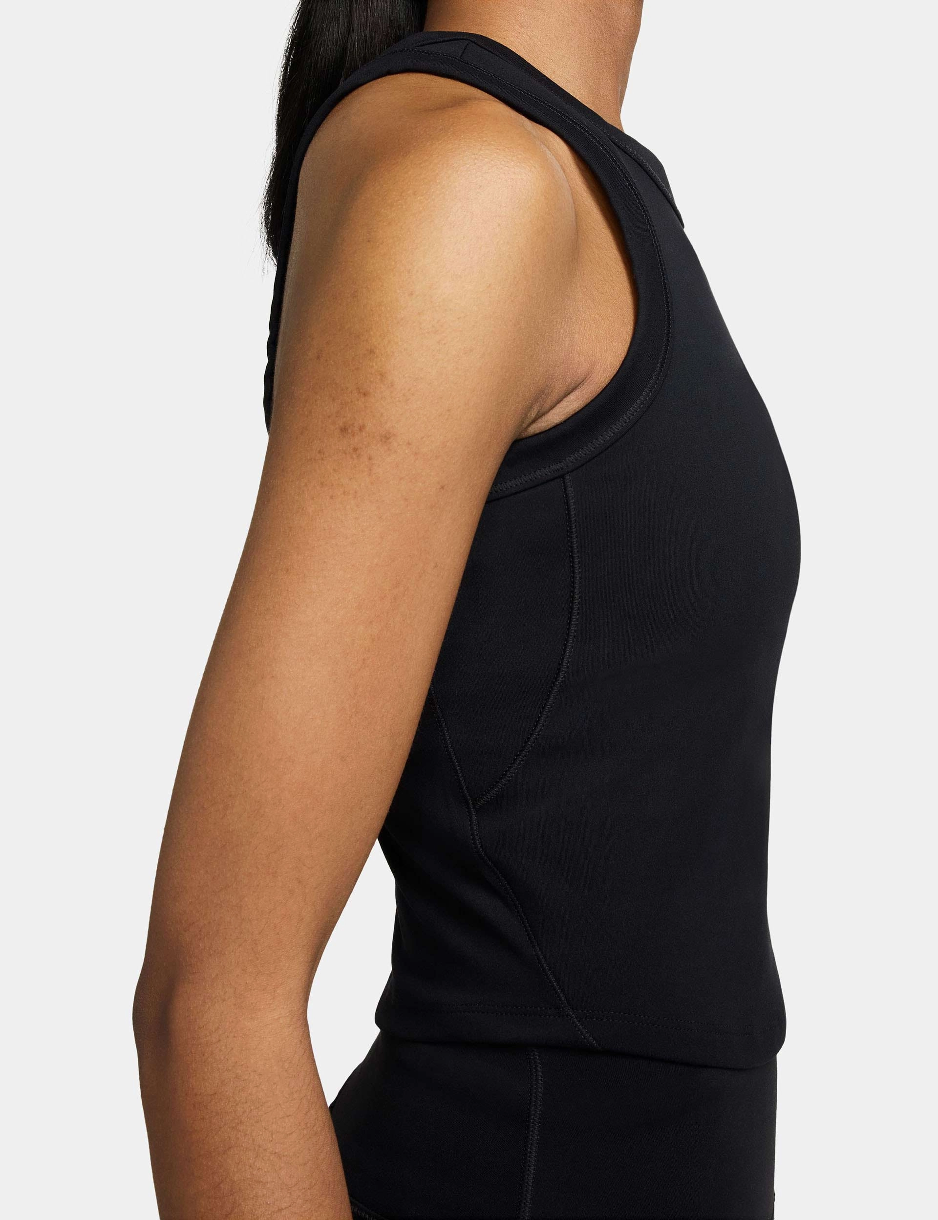 high - strength structure One Fitted Dri-FIT Cropped Tank Top - Black