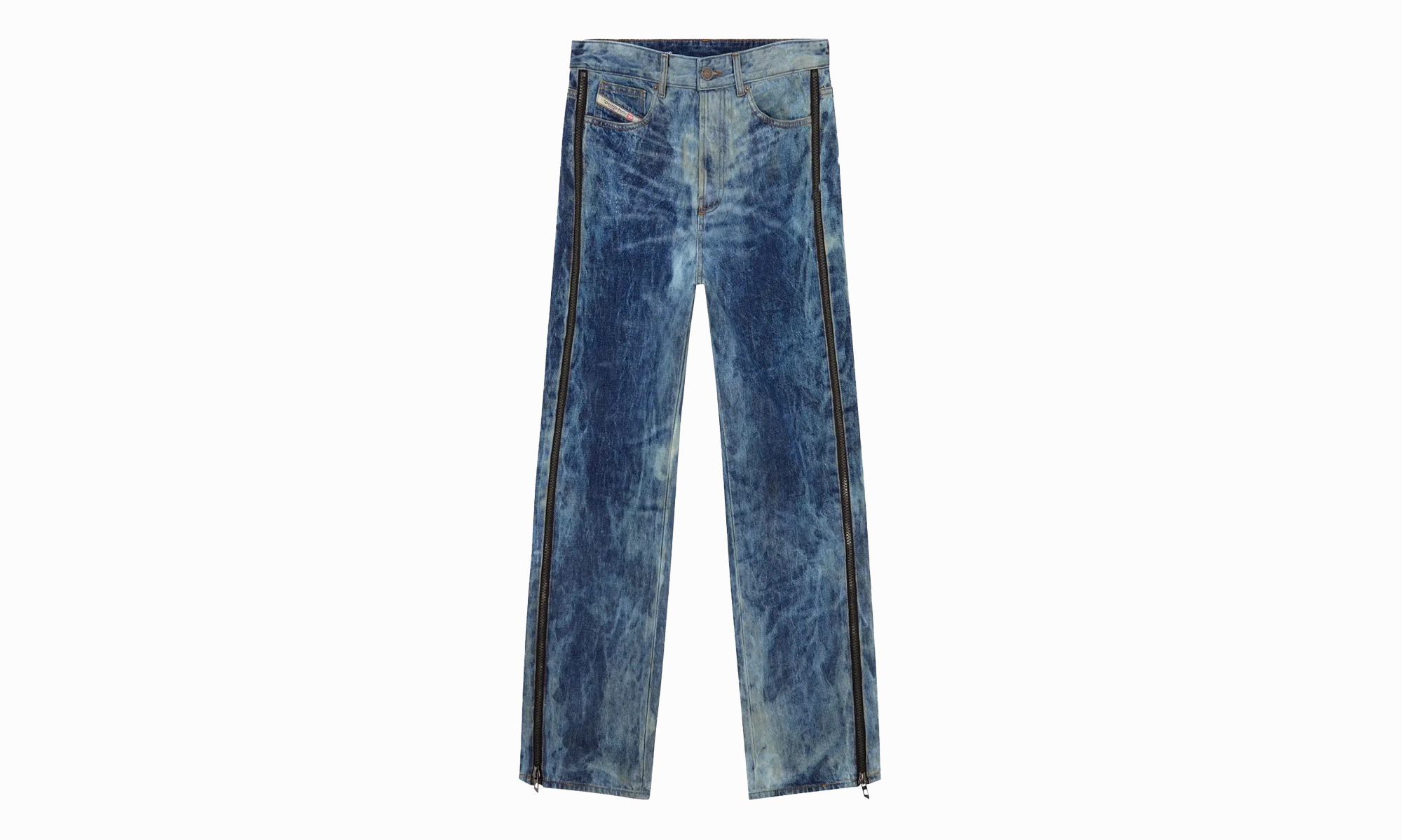 SIDE ZIP RELAXED JEANS "Blue" Ready Choice Universal Fit Design