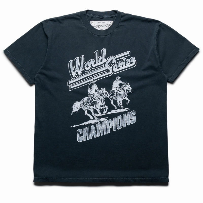 One Of These Days Best Of The Best Tee - Washed Black badminton event